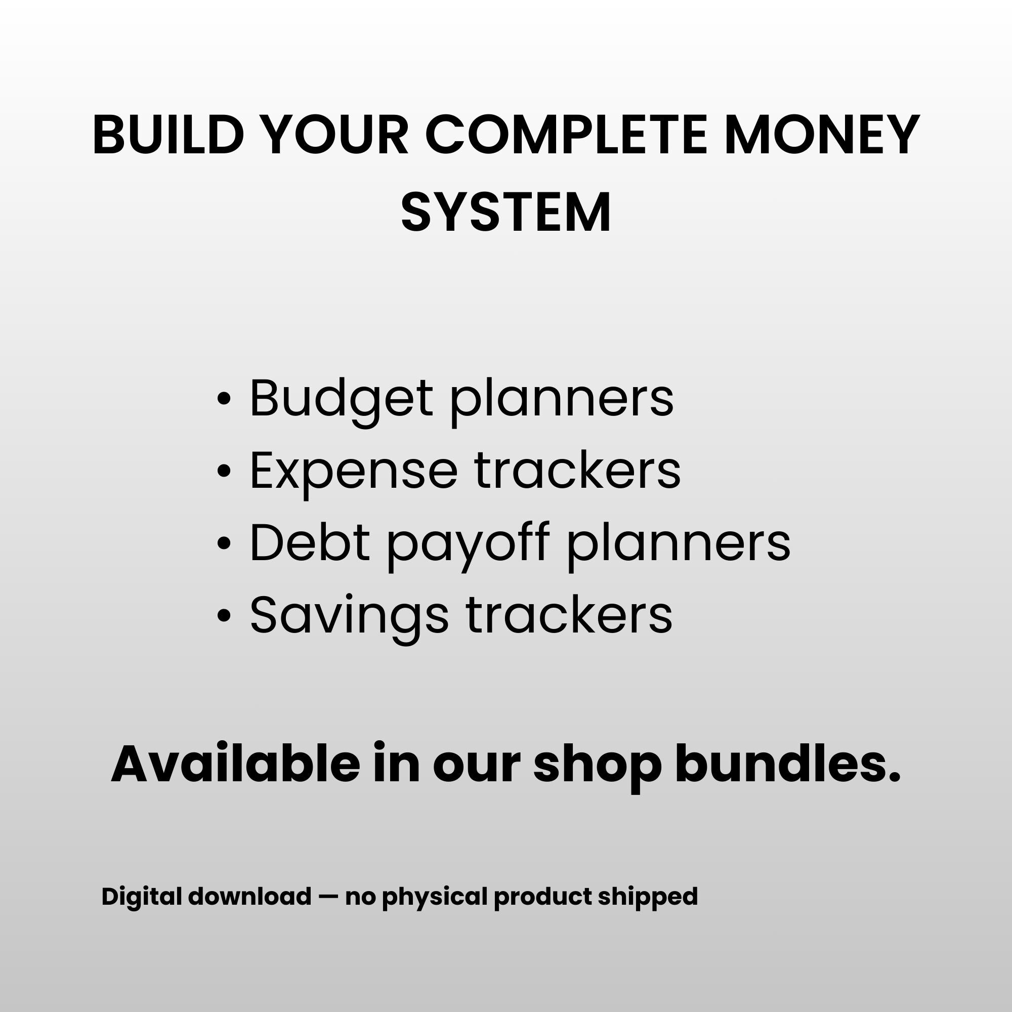 Payment Calendar Printable | Monthly Bill Tracker | Budget Planner PDF ...