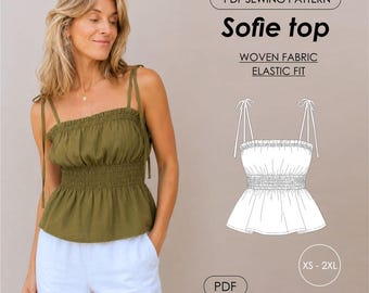 Sofie top PDF-pattern | XS-XXL