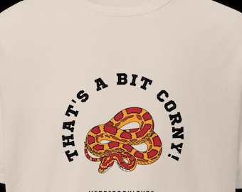 ThatsaBitCorny - Cornsnake T-shirt - Funny Snake Graphic T-Shirt - Serpent Tee - Streetwear Snake