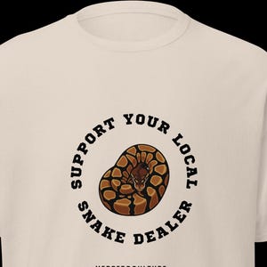 SupportYourlocal - T-shirt en python royal - T-shirt pour amateur de reptiles - T-shirt serpent rigolo - Cadeau herpétologie