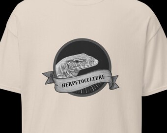 Asian Water Monitor -  Lizard Illustration Shirt - Classic Unisex Tee - Reptile Lover Gift - Everyday Graphic