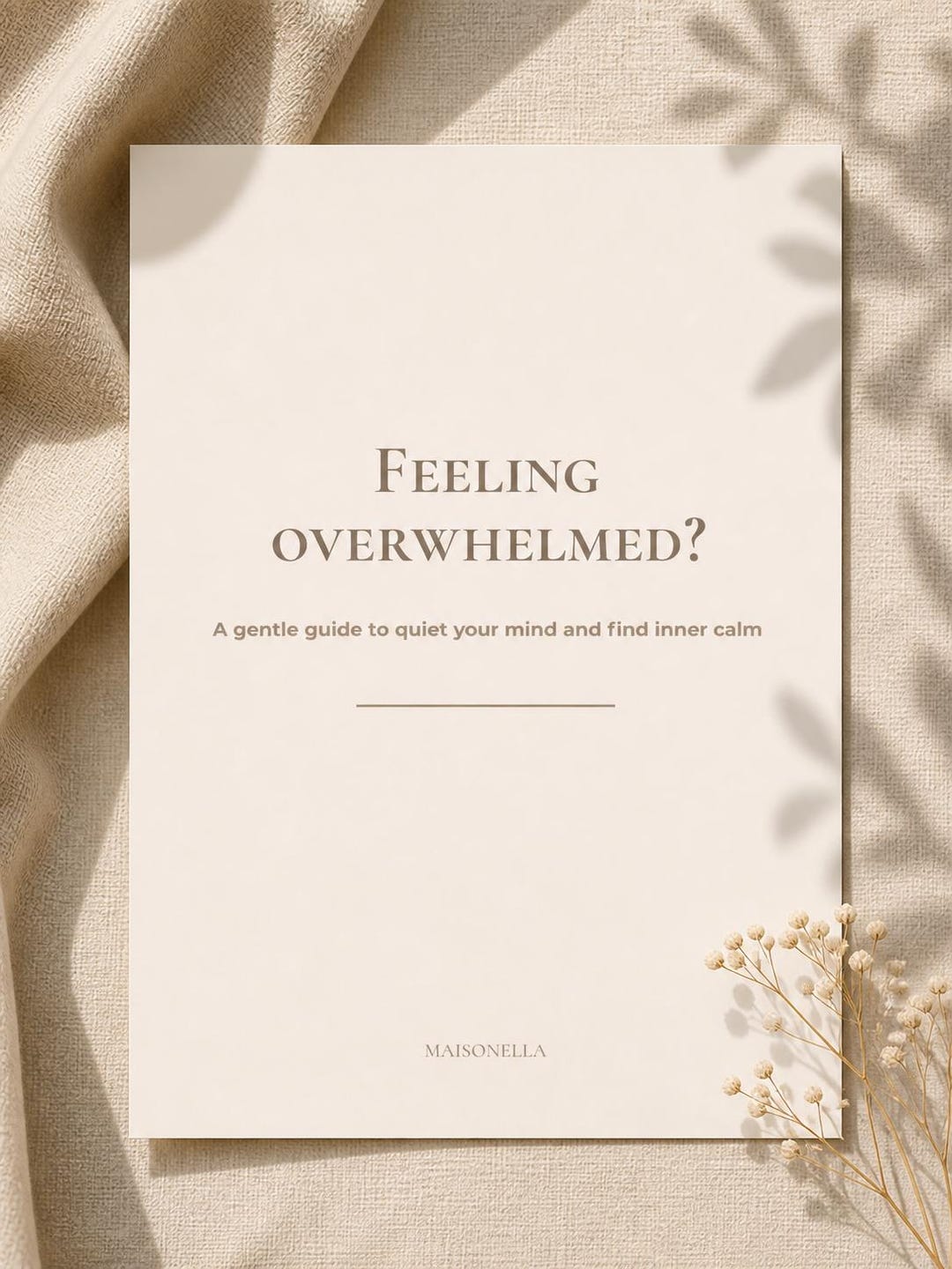 Overwhelmed Reset Workbook | Printable Mindfulness Journal PDF | Calm ...