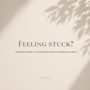 Feeling Stuck? Self Reflection Workbook | Printable PDF | Mindfulness Journal | Personal Growth | Limiting Beliefs Worksheet