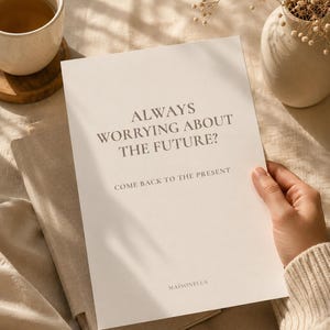 Worrying About the Future Workbook | Come Back to the Present Journal | Anxiety & Overthinking PDF