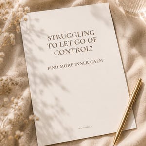 Let Go of Control Workbook | Anxiety & Overthinking Journal | Find More Inner Calm PDF