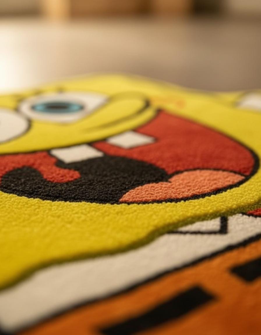 Spongebob Window Rug Spongebob Rug | Spongebob Carpet | Cartoon Character Area Rug | Funny ...
