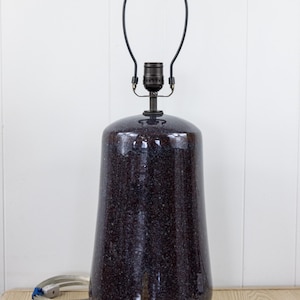 Purple Starry Night Glaze Ceramic Table Lamp