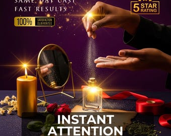 INSTANT ATTENTION Ritual, attraction focus, visibility boost ritual, magnetic presence magic, notice me, confidence aura