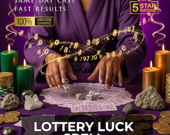 LOTTERY LUCK Ritual, lucky numbers, chance luck magic, gambling luck ritual, fortune attraction, money luck