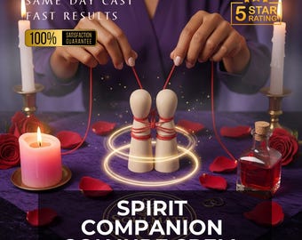 SPIRIT COMPANION CONJURE Ritual, spiritual guide connection, guardian ritual, higher guidance, spiritual ally support, intuitive companion