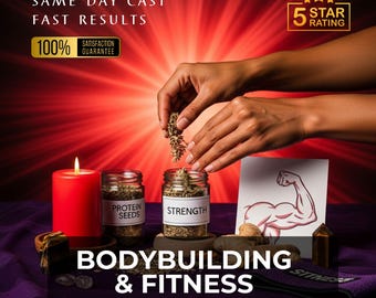 BODY BUILDING & FITNESS Ritual, strength focus, workout motivation ritual, physical discipline, fitness energy magic, body confidence