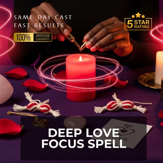 DEEP LOVE FOCUS Ritual, love focus, emotional clarity ritual, heart connection magic, love intention, relationship energy, romantic focus