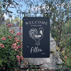 Custom Flag Alternative – Engraved Metal Garden Sign | Outdoor Lover Gift | Weatherproof Yard Sign | Mailbox & Garden Decor | Personalized