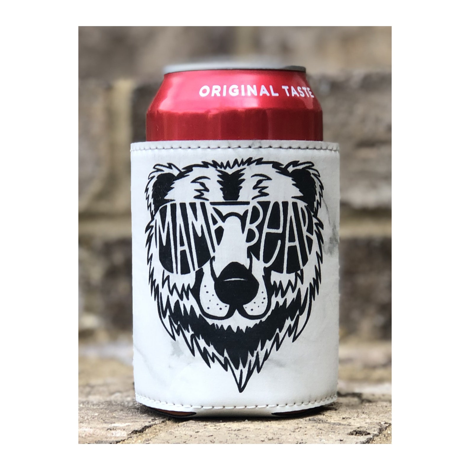 MAMA BEAR Custom Can Cooler Engraved Insulated Koozie Etsy