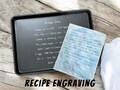 Handwritten Recipe on Cookie Sheet | Custom Engraved Baking Pan | Family Recipe Engraved on Sheet Tray | Recipe Keepsake Handwriting Gift