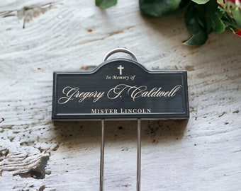 Custom Memorial Plant Markers, Laser Engraved Tags, Plant Labels, Rose Label, Memorial Plant Tag, Permanent Herb Garden, Rose Memorial