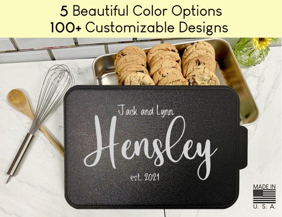 Red 9x13 Personalized Engraved Cake Pan
