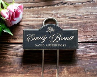 Rose Identification Stakes, Custom Rose Bush Markers, Rose Name Plaque, Identification Stakes, Rose Garden, Horticultural Society