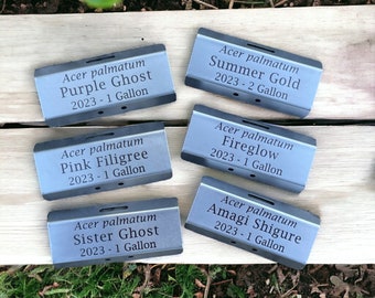 Set of 6 Custom Plant Markers, Laser Engraved Tags, Rose Stake Label, Plant Stakes, Garden Sign, Printed Garden Tag, Rose Marker