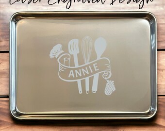 2 Pc Baking Sheet Pan Set, Joytable Nonstick Steel Small & Medium Cookie  Sheets