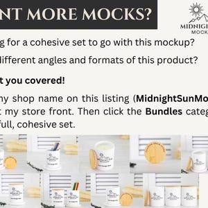 11oz Ceramic Candle Mockup, Full Wrap PODzilla Candle Jar Mock with Engraved Bamboo Lid image 6