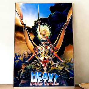 Heavy Metal Movie Poster,Canvas Print,Wall Art Decorative Painting,Gift For Fans.