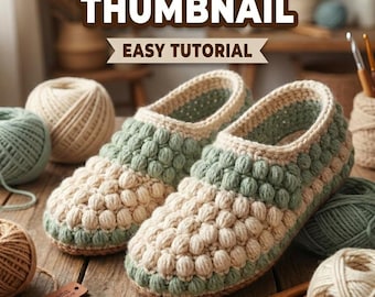 Gehäkelte Hausschuhe Socken Muster, schnelle einfache bequeme Hausschuhe (PDF Download)