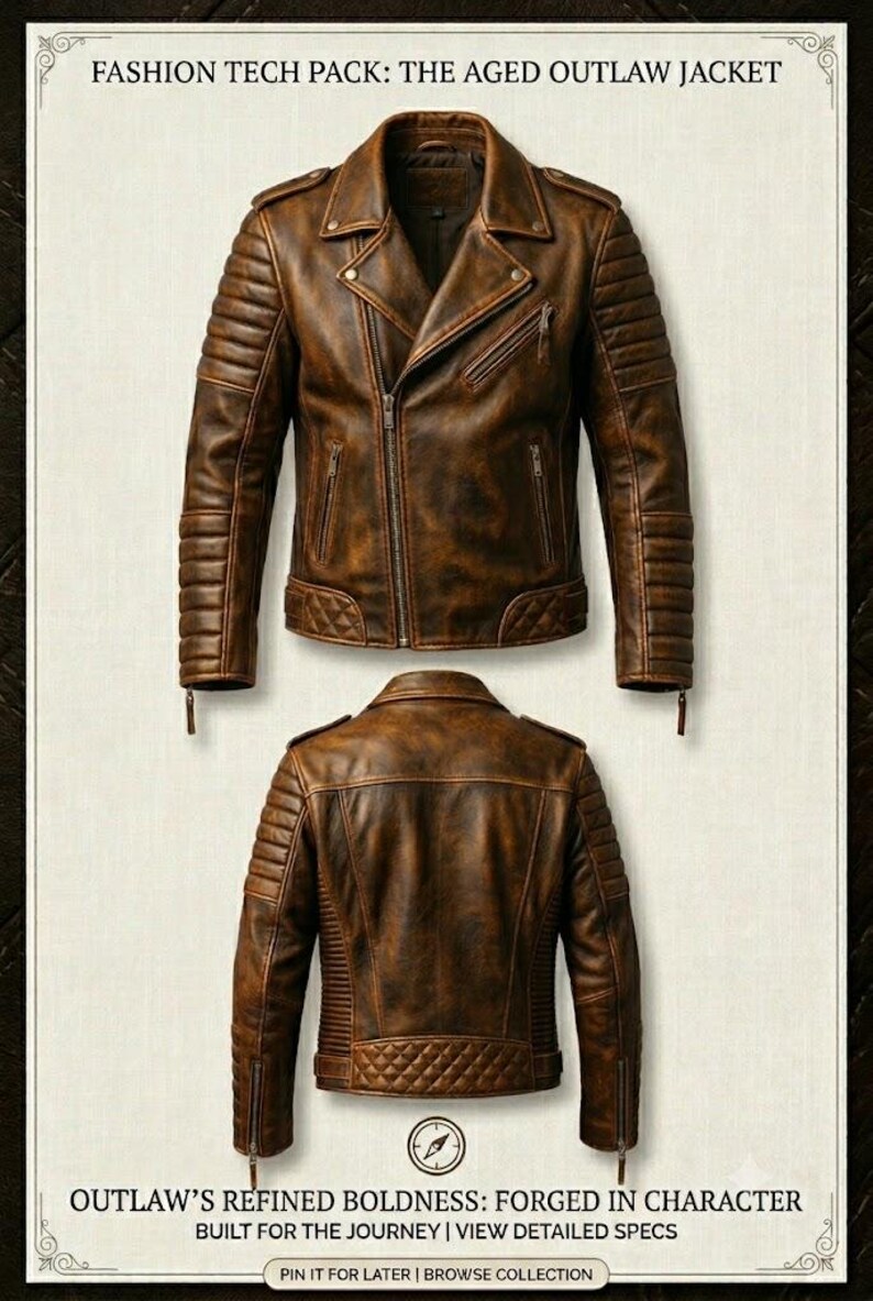 Chaqueta de cuero negra para hombre, chaqueta clásica de motociclista, chaqueta acolchada para moto, abrigo de cuero estilo punk rock, prenda de abrigo de moda para motociclistas. imagen 4