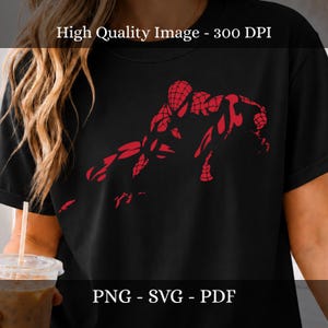 SVG vintage Spiderman neuf, PNG pour t-shirt unisexe, design tendance pour homme, téléchargement numérique pour tout-petits et enfants