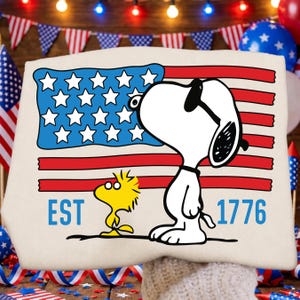 American Flag Snoopy - Etsy