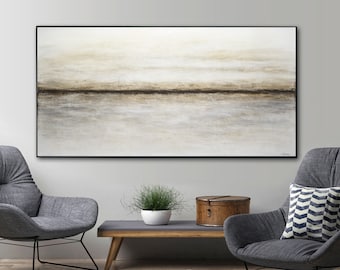 Big Abstract Painting Original Large Art painting abstract wall art landscape wide canvas contemporary oil panorama painting by L.Beiboer