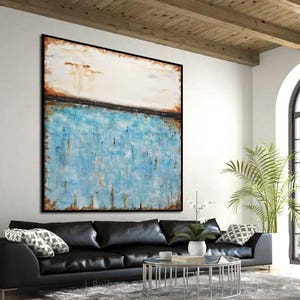 Original Large Square Abstract Painting