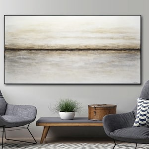 Big Abstract Painting Original Large Art painting abstract wall art landscape wide canvas contemporary oil panorama painting by L.Beiboer