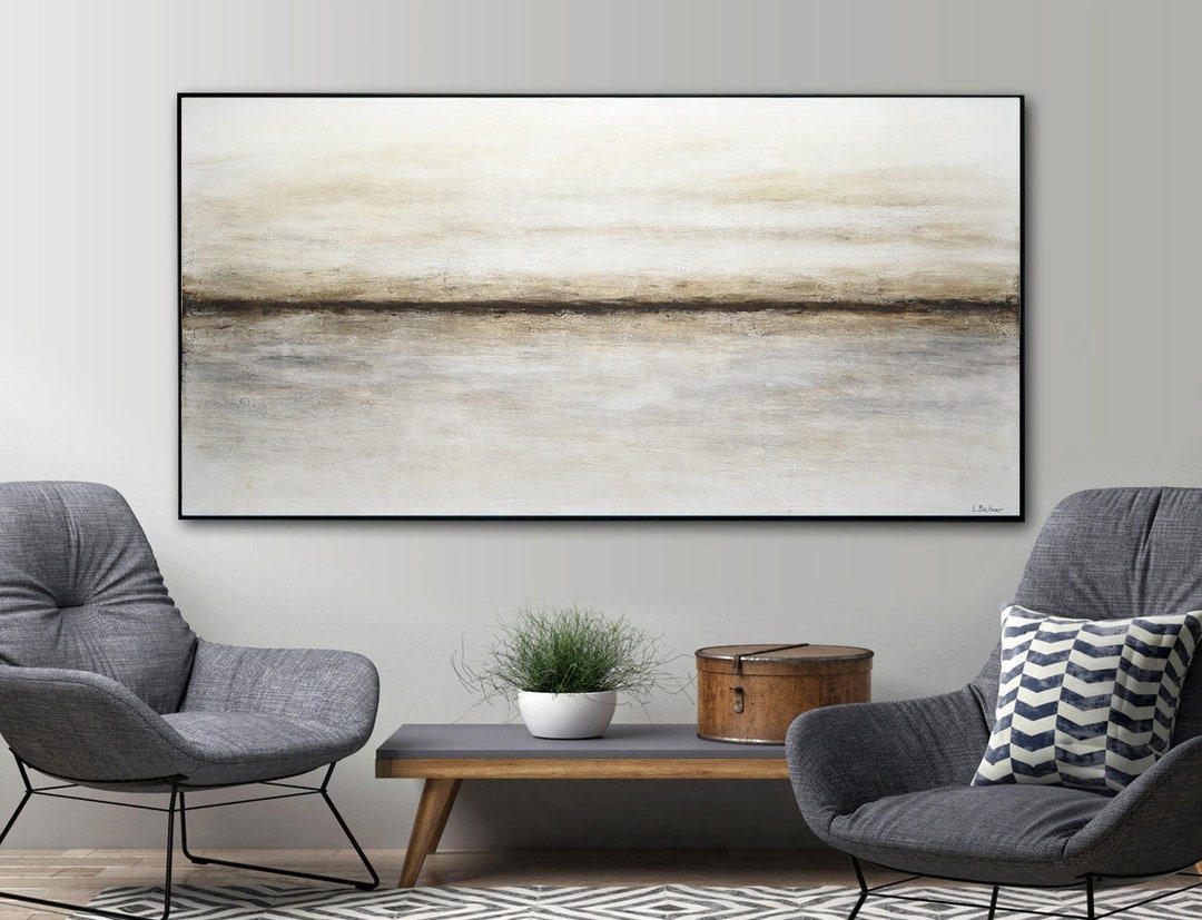 Big Abstract Painting Original Large Art 30 X 60 Painting Abstract Wall