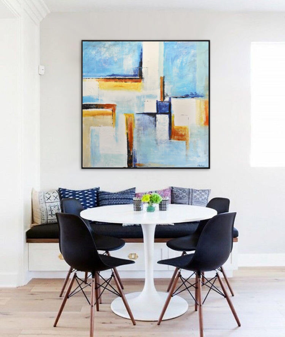 Original Abstract Painting Original Large Square Wall Art Etsy
