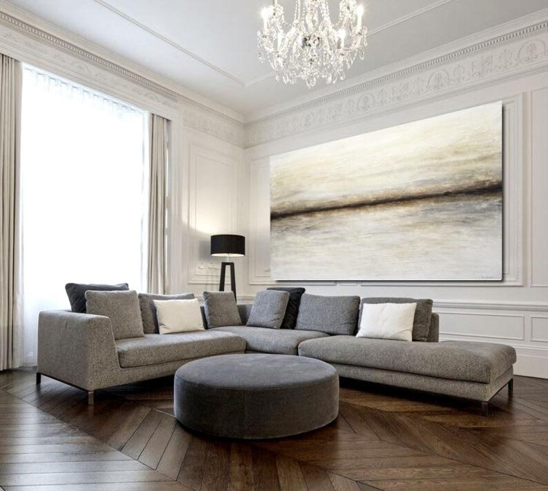 Large original abstract art painting textured painting neutral Etsy