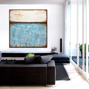 white blue Contemporary Art