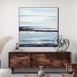 original blue white painting
