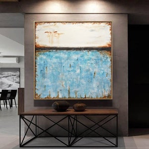 Original Large Square Abstract Painting