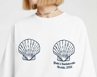 Custom Beach Bachelorette Shirt: Coastal Bach Party Tee, Mermaid Bride Outfit