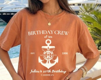 Custom Birthday Cruise Shirt, Matching Group Trip Tee