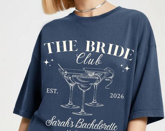 The Bride Club Bachelorette Shirt, Custom Bridal Crew Tee, Luxury Weekend Outfit