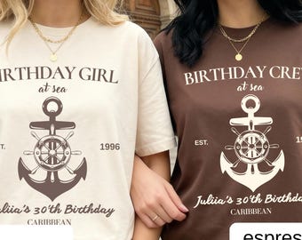 Custom Birthday Cruise Shirt: Matching Group Trip Tee, Comfort Colors 1717, Milestone Birthday Sweatshirt