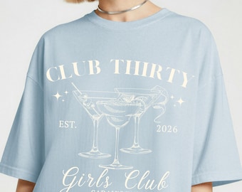 Club Thirty Beach Bash Shirt, Personalized Birthday Trip Top