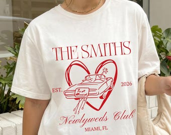 Custom Honeymoon Social Club Tshirt, Mr and Mrs Comfort Colors Shirts, Just Married Shirts, Couple Tee, Honeymoon Club Shirts