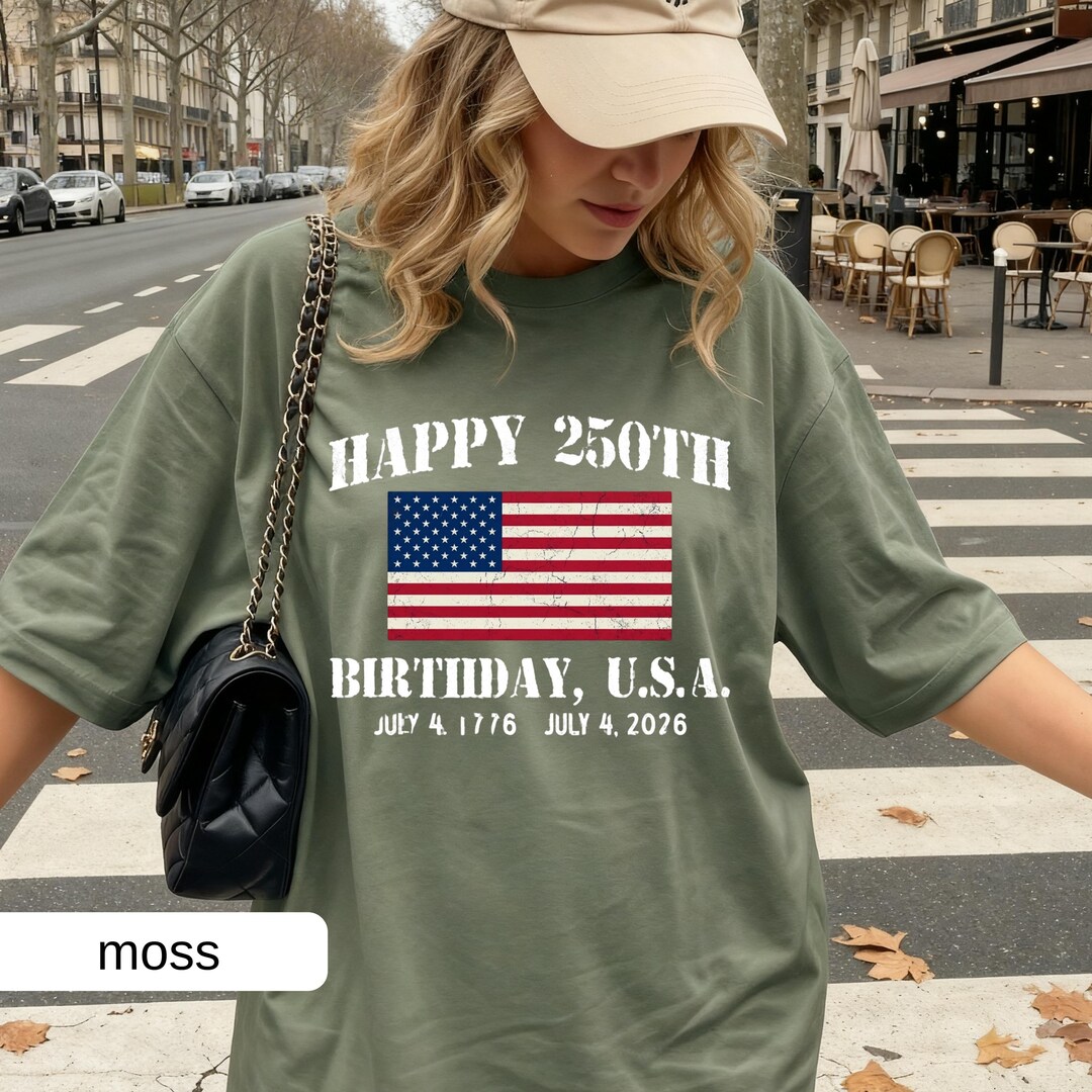 Happy 250th Birthday USA Shirt, America 250 Tee, Patriotic 4th of July ...