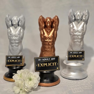 Male Athlete Sculpture - Explicit Classical Torso Statue - Modern Male Mythos Adult Art