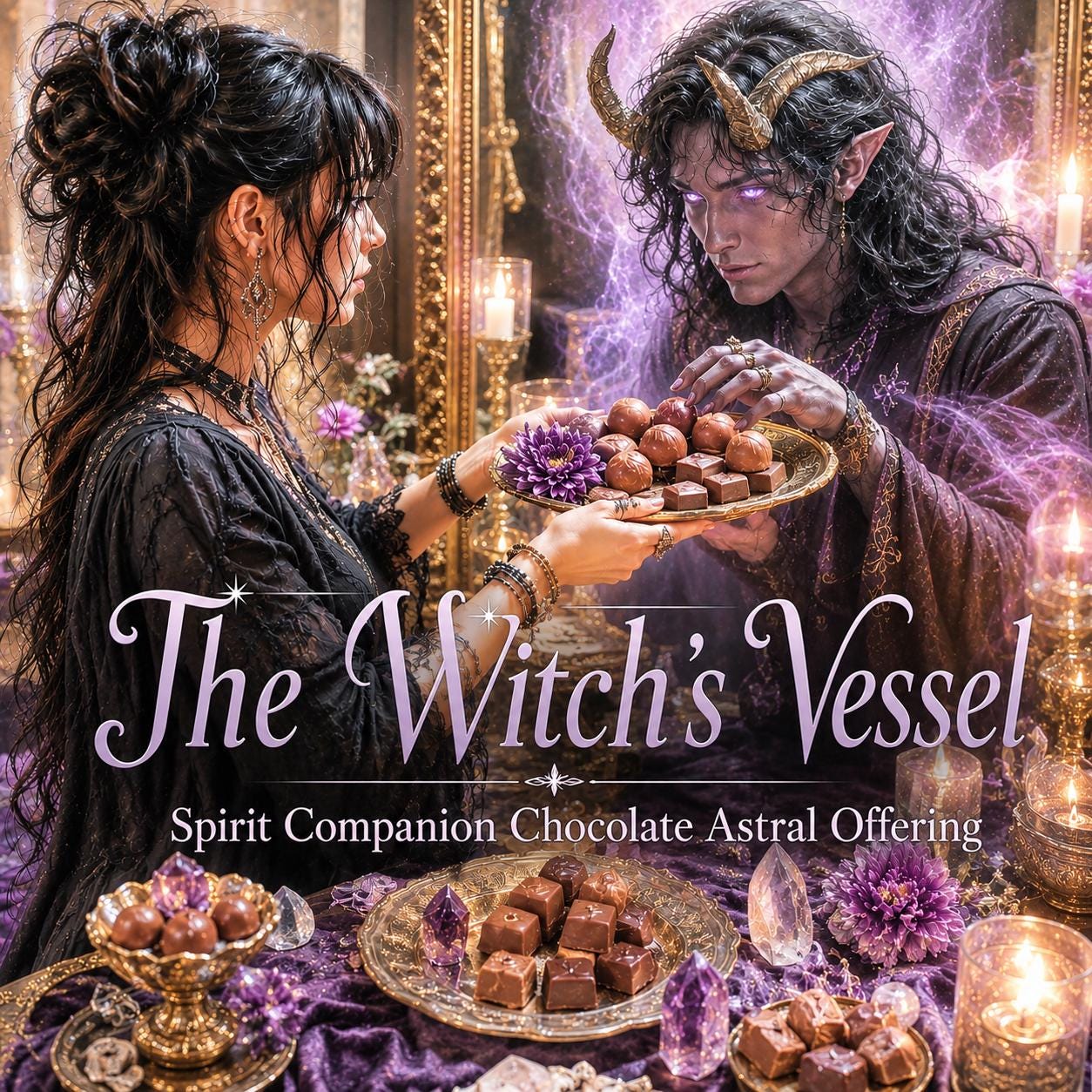 Chocolate Astral Offering — Spirit Companion Offering — Bond Deepening Ritual — Astral Indulgence Ceremony
