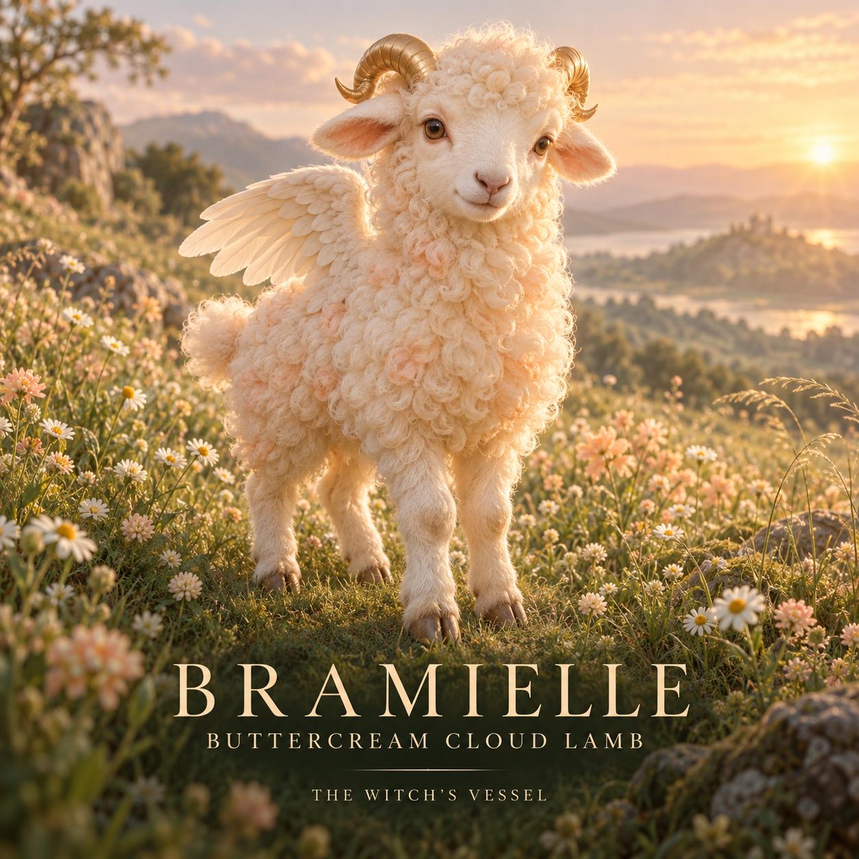Bramielle Buttercream Cloud Lamb Companion Direct Binding, Pastel Winged Lamb, Kindness and Boundaries, Personalized PDF