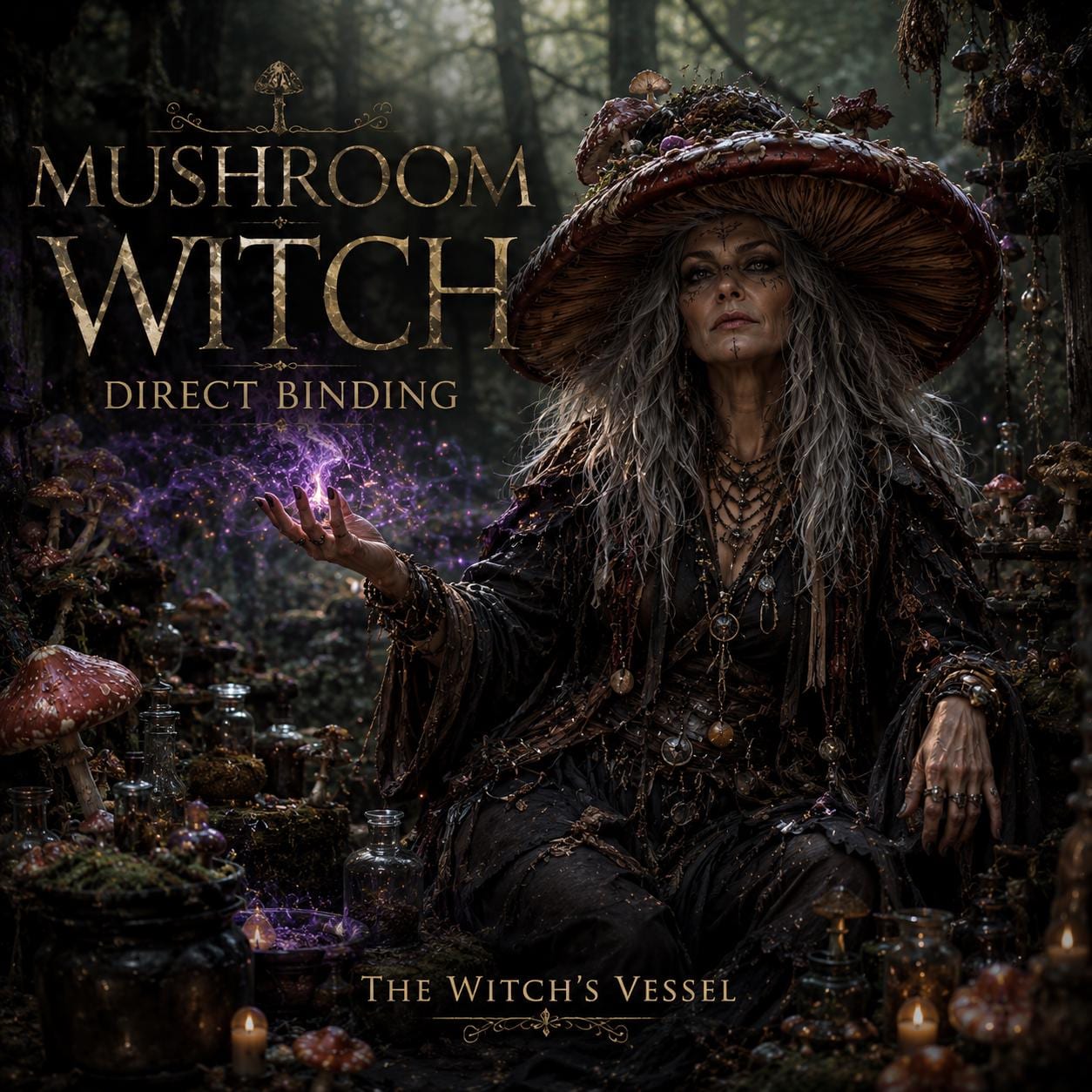Hildran the Mushroom Witch Direct Binding — Spirit Companion